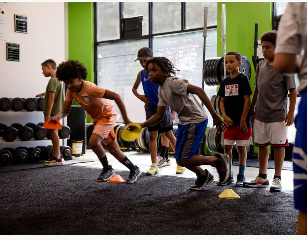 Homeschool kids having fun at Sacramento gym PE class